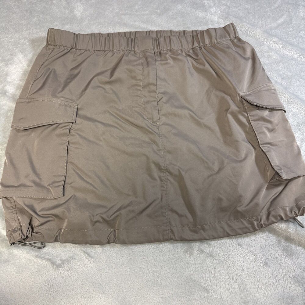 ARITZIA The GROUP BABATON Women's Size 12 Taupe Beige Cargo Mini Parachute Skirt
